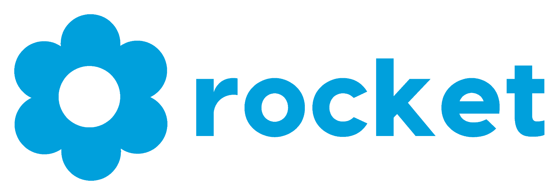 Rocket logo on light