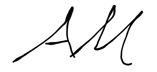 Alex MacGregor’s signature